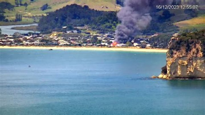 Cooks Beach Fire's Untold Story Through Drone Footage