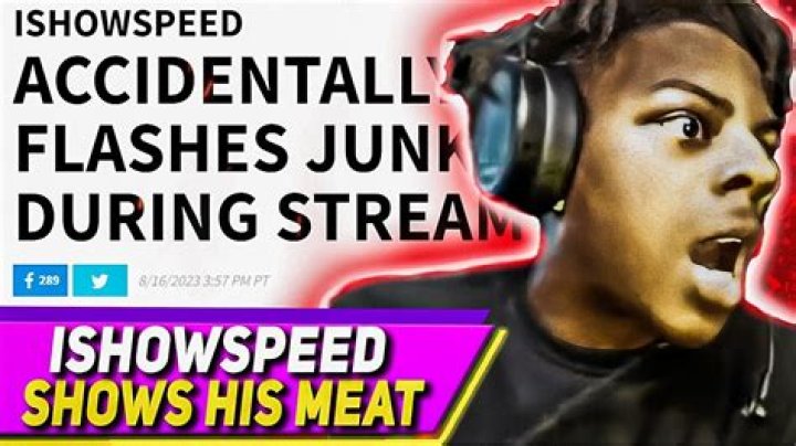 IShowSpeed Accidentally Flashes Junk On YouTube Live Stream