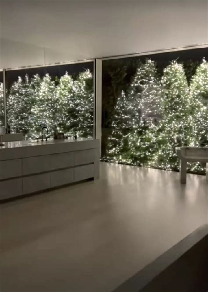 North West, 10, nearly knocks down fake Christmas trees inside mom Kim Kardashian's $60M LA mansion