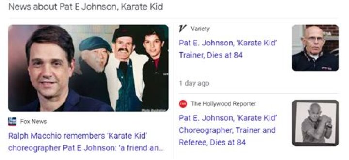 Pat E. Johnson, Karate Kid Trainer, Dies at 84
