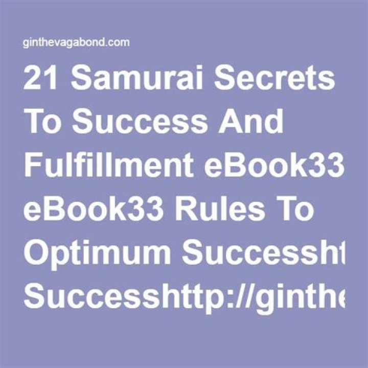 Secrets To Success And Fulfillment