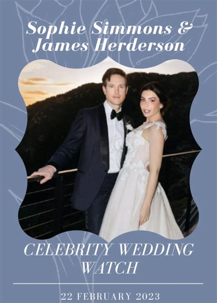 Sophie Weds James Henderson Hollywood Life